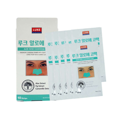 LUKE Aloe Nose Cleansing Strip 10 Pack - CIRCLO