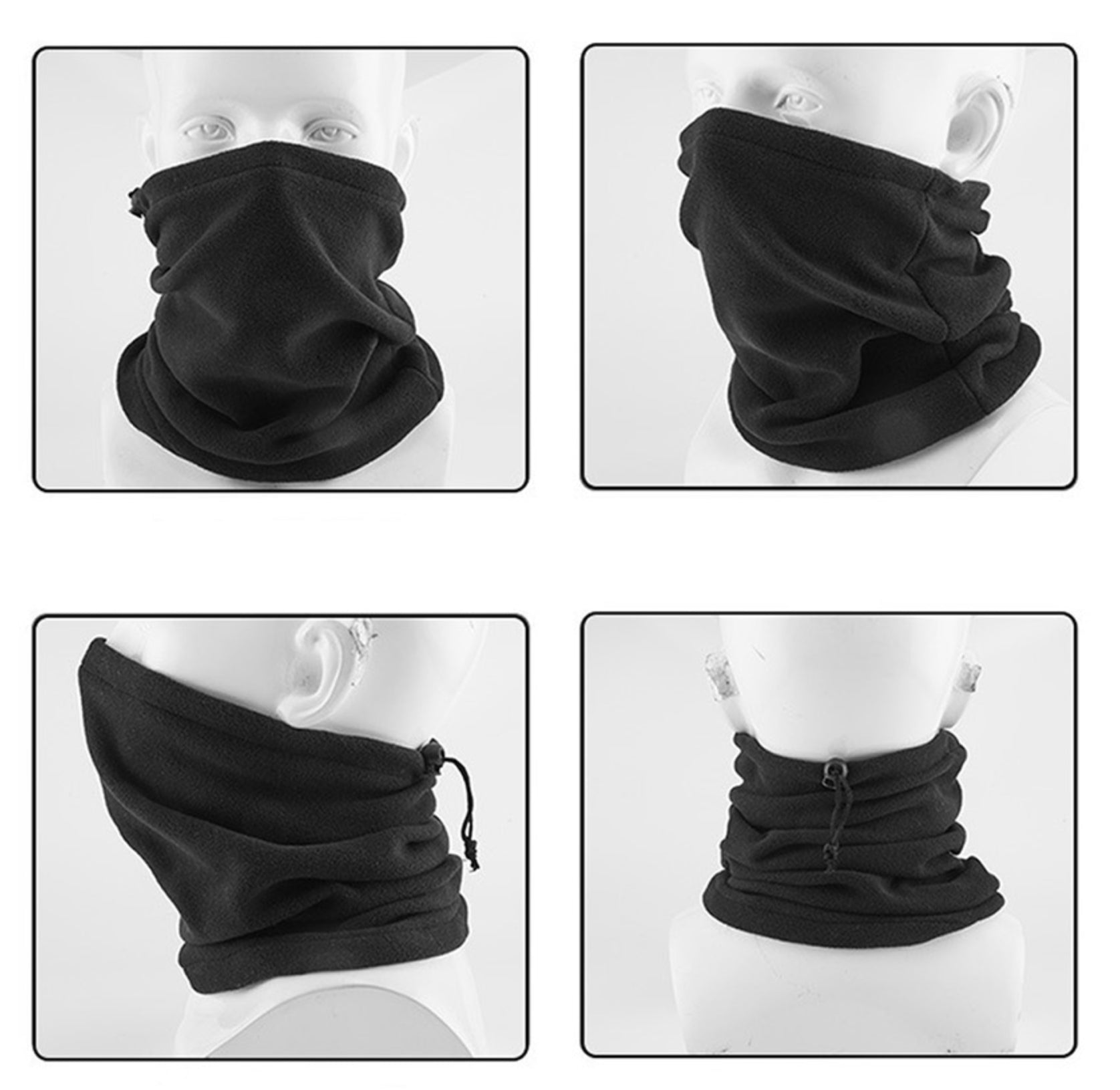Winter Neck Warmer Face Mask Fleece Gaiter Scarf Hat Balaclava Beanie Snood 