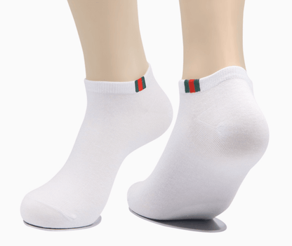 Women's One Size Cotton Blend Low Cut Ankle Sneaker Socks 5 Pairs - CIRCLO