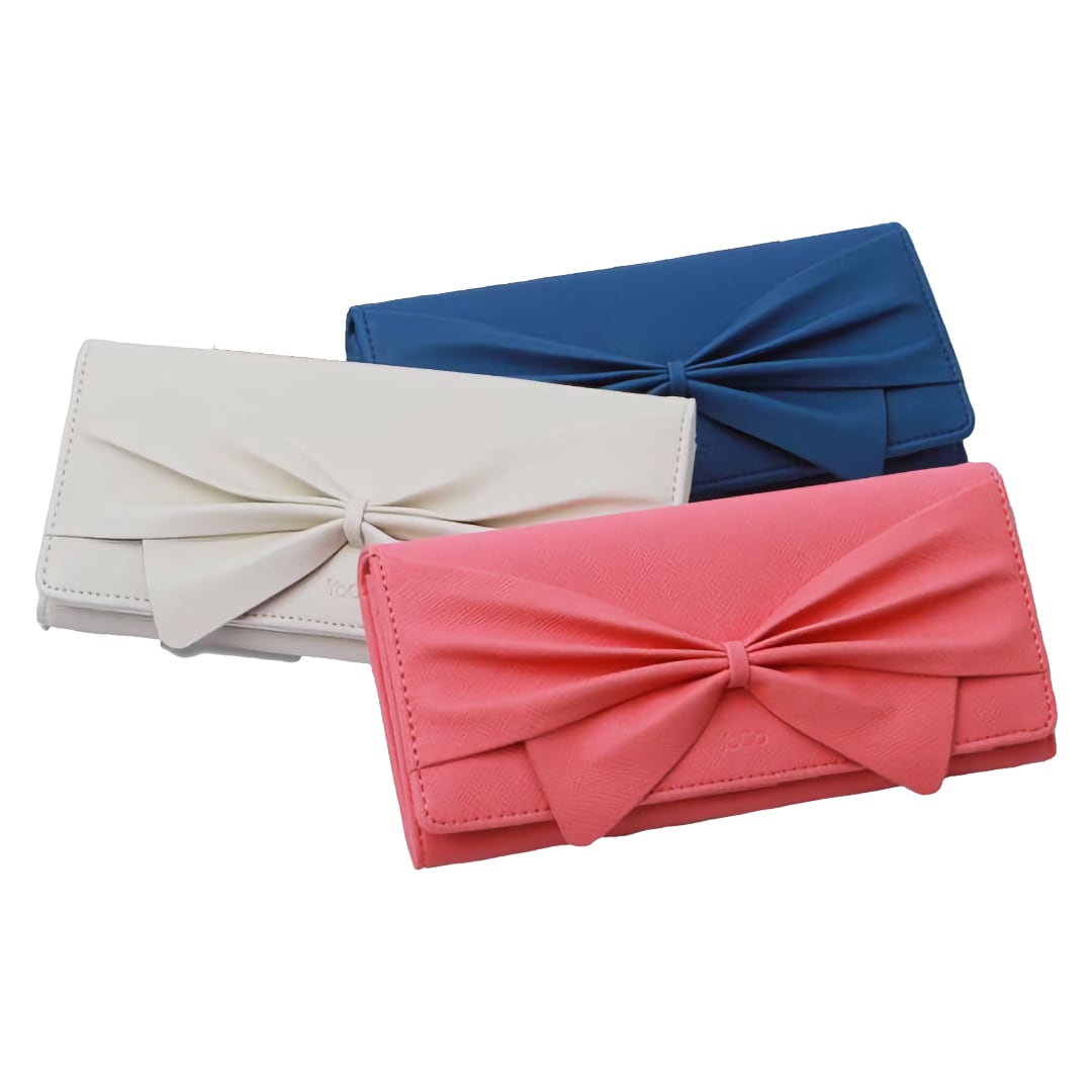 women long wallet with ribbon