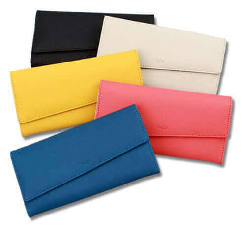 Stylish Luxury Women Lady Double Layer Long Wallet Diagonal Design Purse Clutch - CIRCLO