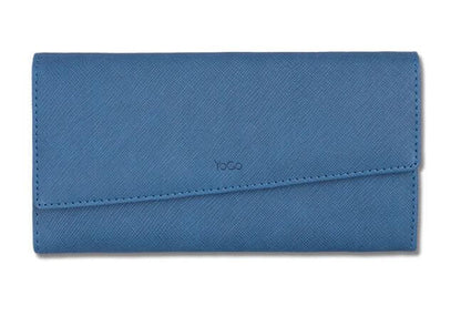 Stylish Luxury Women Lady Double Layer Long Wallet Diagonal Design Purse Clutch - CIRCLO