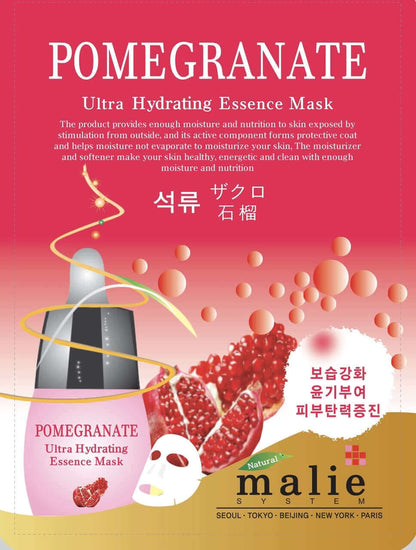 Malie Ultra Hydrating Essence Mask 10 Pack pomegranate